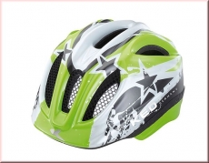 KED Kinder Fahrradhelm Meggy Green/Black Stars  Gr. S 46-51 cm