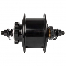 BDCP Nabendynamo 3/1 mit GW 6-Loch schwarz 36Lo 100mm, StVZO