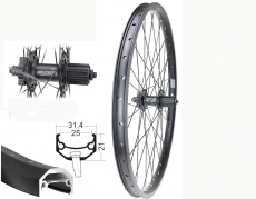 BW 27,5''HR 25-584 Andra40 sz Disk 36L. XT M756 6-Lo 8-11f. SSP schwarz Sp.ED sz