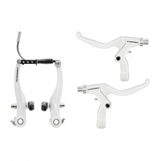 Promax Alu V-Brake Bremsenset VR und HR weiss