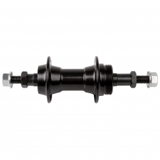 ECO Alu HR-Nabe schwarz MU fr Schr-ZK 36 Loch, EBB 130mm, Achslnge 175mm