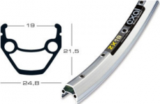 Felge 28'' 19-622 EXAL ZX19 silber 36 Loch m.sen geschliffen VL 8,5