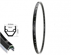 Felge 27,5'' 19-584 VUELTA Cut19 schwarz 36 Loch m.sen geschliffen VL 8,5