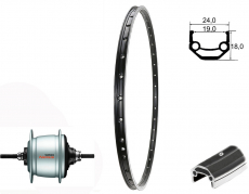 BW 28''HR 19-622 ZX19 schwarz m.D.36L. Nexus 8 FL Disk Ce-Lo.si o.Zub.Sp.Ni.si