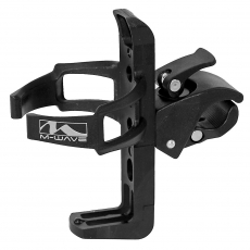 M-Wave Flaschenhalter mit drehbarer Schelle und Schnellspanner schwarz