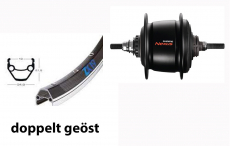 BW 28''HR 19-622 ZX19 schwarz m.D.36L. Nexus 8 FL Disk Ce-Lo.si o.Zub.Sp.ED.si