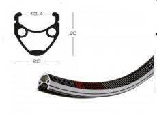 Felge 28'' 13-622 EXAL XR1 schwarz 36Loch o.sen geschliffen F2 VL 6,5