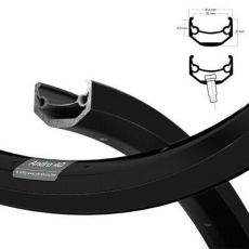 Felge 27,5'' 25-584 RYDE Andra40 Disk schwarz 32 Loch o.sen VL 8,5 gepunzt