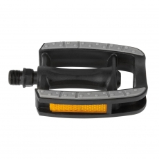 M-Wave Steady C ECO Anti-Rutschpedale 9/16'' Reflektoren silber/schwarz