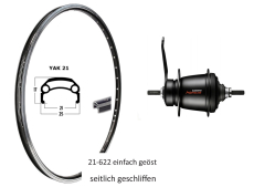 BW 28''HR 21-622 YAK21 sz V-Br.m.�.36L. Nexus 7 R�cktritt o.Zub.schwarz Sp.Ni.si