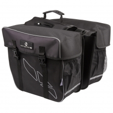 M-Wave Zweifachpacktasche Amsterdam schwarz/silber ca.30 ltr