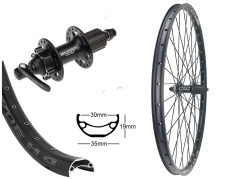 BW 27,5''HR 30-584 DH30 sz Disk m.�.32L. XT M756 6-Lo 8-11f.SSP schwarz Sp.Ni.sz