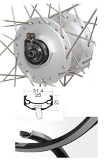 BW 26''VR 25-559 Andra40 sz V-Br.o.�.36L Shim.ND DHC30003 SSp silber Sp.ED.si