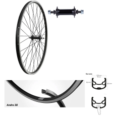 BW 28''VR 19-622 Andra30 sz V-Br.o.�.36L ECO Alu MU schwarz Sp.Ni.sz