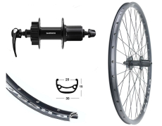 ***BW 27,5''HR 25-584 DH25 sz Disk m.�.36L. QB400 6-Lo 8-11f.SSP schwarz Sp.Ni.sz