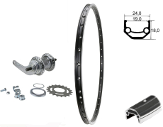 BW 20''HR 19-406 DMS19 sz V-Br.m.�.36L. Ventura R�cktritt silber+ZKr. Sp.Ni.sz