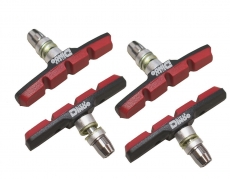 BDCP V-Brake Bremsschuhe BD-V01-4 4er Set, 70 mm, schwarz/rot