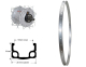 BW 28''VR 19-622 Basic silber o.�.36L. Shim.ND DHC30003 MU silber Sp.Ni.si