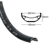 Felge 27,5'' 35-584 BDCP DH35 schwarz 32 Loch mit �sen Disk Ventilloch 8,5mm (DV/AV-Ventil) tubeless ready
