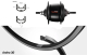 BW 28''HR 19-622 Andra30 sz V-Br.o.�.36L Nexus 8 FL Rollerbrake schwarz Ni.Sp.si.
