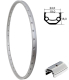 Felge 28'' 19-622 VUELTA Cut19 silber 36 Loch m.�sen geschliffen VL 8,5 F1