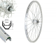 BW 20''VR 19-406 DMS19 silber mit �se 36L. Shim.ND DHC30003 Mutternausf�hrung, Vollachse silber Speichen 2mm Nirosta silber