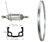 BW 28''HR 19-622 Basic silber o.�.36L. Ventura R�cktritt silber+ZKr. Sp.Ni.si