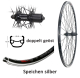 BW 28''HR 13-622 XR2 sz V-Br.m.D�.36L. Shimano RS300 8-10f. SSP sz Sp.Ni.si