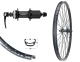 ** 28''HR 25-622 DH25 schwarz Disk mit �se 36L. UR600 Disk Centerlock 8-11f.Road Schnellspann schwarz Speichen 2mm Nirosta schwarz