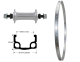 BW 28''VR 19-622 Basic silber o.�.36L. ECO Alu MU silber Sp.Ni.si