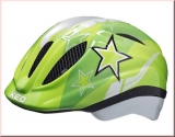 KED Kinder Fahrradhelm Meggy Green Stars  Gr. M 52-58 cm