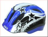 KED Kinder Fahrradhelm Meggy Blue/Black Stars  Gr. XS 44-49 cm