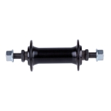 Alu VR-Nabe schwarz 36 Loch 100mm Einbaubreite mit Achsmutter