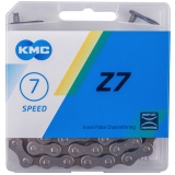 KMC Z7 Schaltungskette grau/braun 7-fach 1/2'' x 3/32'', 114 Glieder,7,3mm