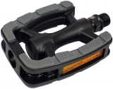 Union Alu Sportpedal SP-822 Gummiblock mit Reflektoren silber/schwarz 9/16