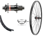 BW 27,5''HR 35-584 DH35 sz Disk m..32L. Novatec 6-Lo.12f.Mic.StA.148/12 Sp.Ni.sz
