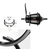BW 28''HR 25-622 Andra40 sz V-Br.o.�.36L Nexus 7 R�cktritt o.Zub.schwarz Sp.ED.sz