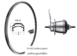 BW 28''HR 21-622 YAK21 sz V-Br.m.Ö.36L. Nexus 7 Rücktritt o.Zub.silber Sp.ED.si