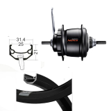 BW 26''HR 25-559 Andra40 sz Disk o.�.36L Nexus 8 R�.& Disk 5Loch schwarz Sp.ED.si