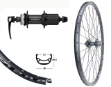 ** 28''HR 21-622 DH21 schwarz Disk mit �se 36L. UR600 Disk Centerlock 8-11f.Road Schnellspann schwarz Speichen 2mm Nirosta schwarz