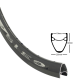Felge 28'' 19-622 BDCP G319 schwarz 32 Loch o.�sen Disk VL6,5