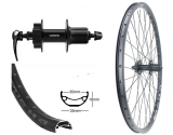***BW 27,5''HR 30-584 DH30 sz Disk m.�.36L. QB400 6-Lo 8-11f.SSP schwarz Sp.Ni.sz