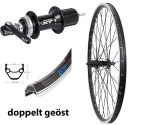 BW 26''HR 19-559 ZX19 schwarz seitlich geschliffen, f�r V-Brake, Cantilever- oder Felgenbremse mit Doppel�se 36L. XT M8000 Disk Centerlock 8-11f. Schnellspann schwarz Speichen 2mm Nirosta schwarz