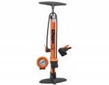 Black Dingo Hochdruck Standpumpe 11 Bar orange Aluminium mit Manometer